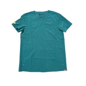 Women's FIGS Marine‎ FIONe.a.c. Lekei - Four-Pocket Scrub Top XXS